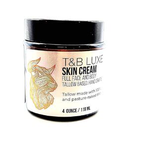 T&B LUXE Whipped Skin Cream, Tallow Based, Signature Scent, All Natural, No Preservatives, Colorants or Emulsifiers (2 oz)