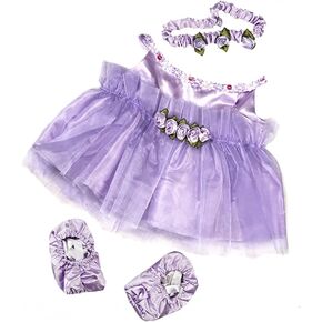 Lavender Ballerina Teddy Bear Clothes Outfit Fits Most 14"-18" Build-a-Bear and Make Your Own Stuffed Animals