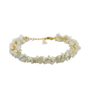 Natural Blue Tanzanite Gemstones Cluster Bracelets, Polished Nuggets Stones, Hanging Jewelry, Handmade, Healing Crystals, Gold Plated Chain 8inch, Flower Cluster Bracelet, Christmas Gift