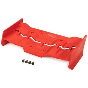 Traxxas 7821R Wing, Red/ 4x12mm FCS (4)