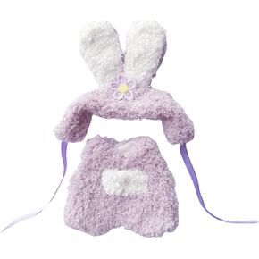 17cm Doll Clothes Set (No Doll Included), Overalls Set for 6.7inch Suit, Faking Animal Style Outfit Jumpsuit, Cute Fashion Dress Up Clothes Accessories for 1st/2nd/3rd Gen (Rabbit)