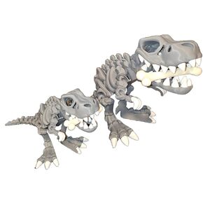شحن مجاني قسط ثلاثي الأبعاد الهيكل العظمي المطبوع T-rex-مصنوع من خيوط من الدرجة الهندسية-متوفرة بأحجام وألوان متعددة (خضراء الزيتون ، وأسنان وأصابع بيضاء كبيرة)