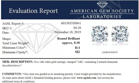 1/4 cttw SI2-I1 Diamond Stud Earrings 14K White Gold I-J Color Round Screw Backs in Saudi Arabia
