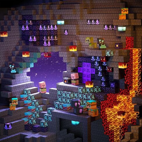 Gobidex 100pcs لبنات البناء المغناطيسية بناء Magwonder Cave World مع ألعاب البناء المغناطيس هدية حسية للبنين الفتيات الفتيات in Kuwait