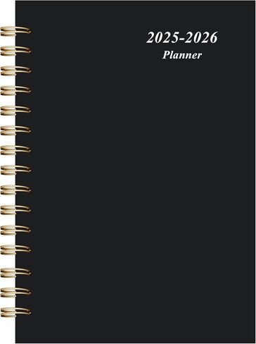 2026 Weekly and Monthly Planner, From January 2026 to December 2026, 5.5" x 8.5" Daily Planner for Productivity, Goal Setting & Time Management, Organizer for Work & School - Black Hard Cover in Saudi Arabia