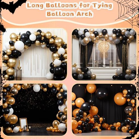 260 بالونات 100pcs البالونات البيضاء الطويلة لربط قوس البالون ، سماكة اللاتكس ملتوية بالون إكليواند موديل زفاف عيد ميلاد زخارف حفلة عيد الميلاد in Kuwait