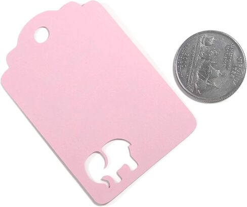 Thank Your for Showering Our Little Peanut Baby Shower Favor Tags with Elephant Cut Out, Set of 12 (Blue) in Kuwait