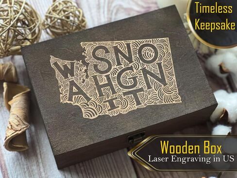 Florida Inspired Engraved Wooden Box - Sunshine State Design, A Memorable Gift or Souvenir in Saudi Arabia
