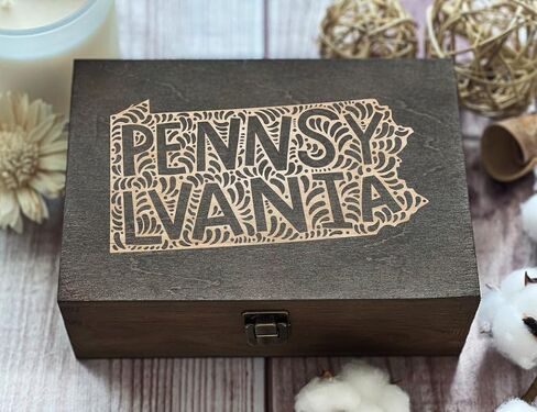 Florida Inspired Engraved Wooden Box - Sunshine State Design, A Memorable Gift or Souvenir in Saudi Arabia