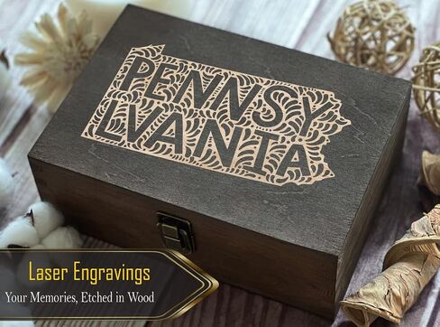 Florida Inspired Engraved Wooden Box - Sunshine State Design, A Memorable Gift or Souvenir in Saudi Arabia