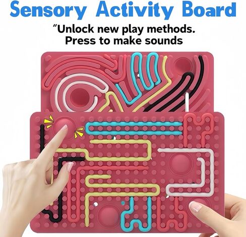 2Packs ألعاب تململ الحسية للأطفال الصغار الصغار ، لوحة النشاط الحسي للقلق ADHD التوحد ، تهدئة التوتر ، القلق للأطفال تخزين الحشوات للبالغين in Kuwait