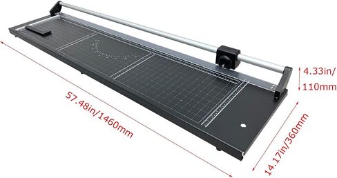 Techtongda Rotary Paper Trimmer ، طوله 48 بوصة ، قاطع الورق الاحترافي مع شفرتين احتياطيين ، خط زاوية ، عرض ذاتي ، قدرة من 8 إلى 10 صفائح للمكاتب والمدارس والحرف اليدوية in Kuwait