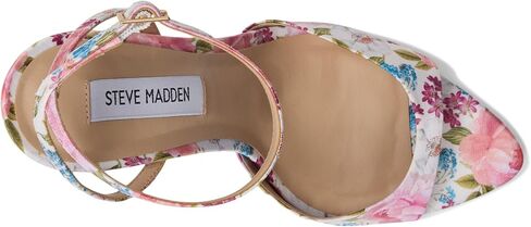 Steve Madden Women's Beki Heeled Sandal, Bone Leather, 6.5 in Saudi Arabia