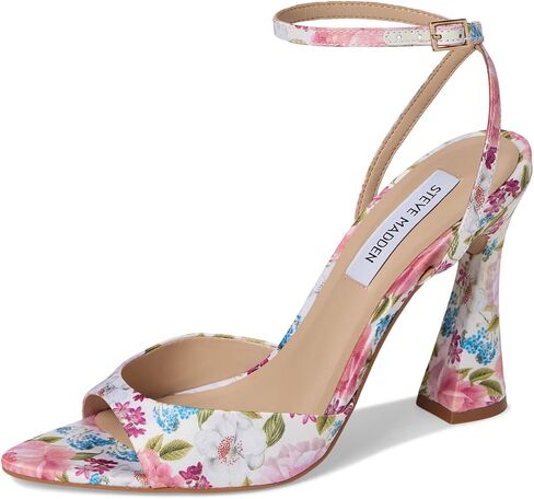 Steve Madden Women's Beki Heeled Sandal, Bone Leather, 6.5 in Saudi Arabia