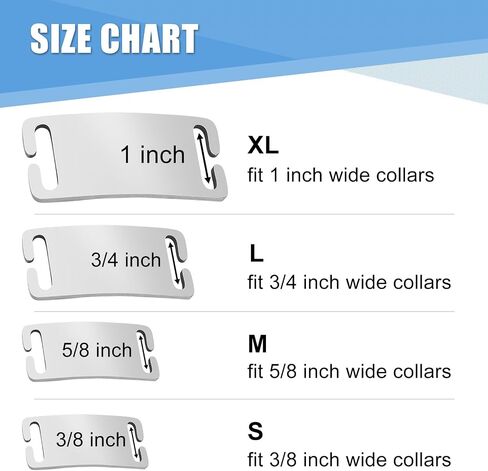 Customized Engraved Slide-On Pet ID Tags,Personalized Stainless Steel Collar Tag, Noise-Free Design for Dogs & Cats,Durable & Lightweight 4 Size for Large and Small Pets,Open Ends（Black） in Saudi Arabia