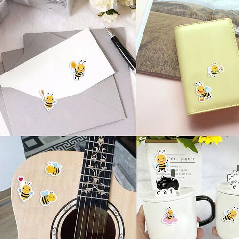 ملصقات 500pcs bee roll 10 أنماط أنماط الظروف ملصقات ملصقات حيوانات لطيف للأطفال لمكافأة ملصق للطلاب الذين يحملون طراف الطرف (500 لكل لفة) in Kuwait