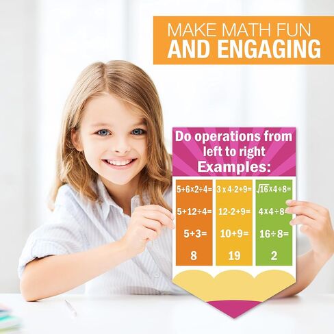 CTOSREE 24 PCS POTER MATTER MATH MATH CORMORS DRIVITIONS MATHEMATICS SYMBITION SYMBER in Saudi Arabia