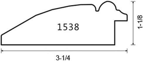 3-1/4 "إطار صورة polystyrene ثلاثي الأبعاد من قبل الجملة الجزئية-Com 8x10 ، 1538 سلسلة براون ونحاس-مصنوعة في الولايات المتحدة الأمريكية in Kuwait