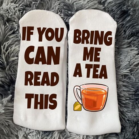 Funky Fun Socks With Sayings: Handcrafted Novelty Delights for All Ages, Versatile Sizing for Sizes 6-14, Exceptional Comfort & Durability, Beverage Themed Collection- Bring Me A Matcha Tea in Saudi Arabia