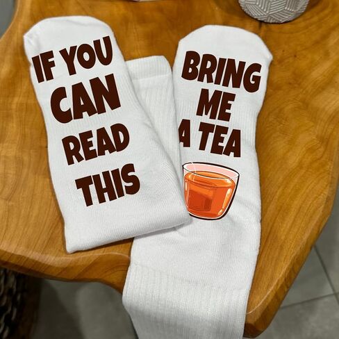 Funky Fun Socks With Sayings: Handcrafted Novelty Delights for All Ages, Versatile Sizing for Sizes 6-14, Exceptional Comfort & Durability, Beverage Themed Collection- Bring Me A Matcha Tea in Saudi Arabia