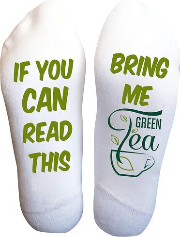 Funky Fun Socks With Sayings: Handcrafted Novelty Delights for All Ages, Versatile Sizing for Sizes 6-14, Exceptional Comfort & Durability, Beverage Themed Collection- Bring Me A Matcha Tea in Saudi Arabia