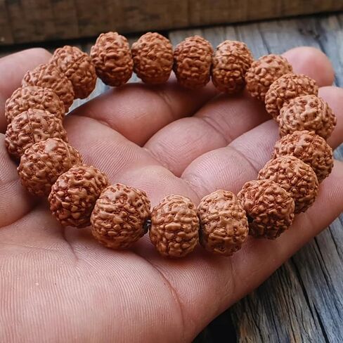 7 Mukhi Lab Certified Rudraksha Bracelet, Shiva Bracelet, Yoga Bracelet, Seven Faced Rudraksha Bracelet, Gift For Yoga Lover in Saudi Arabia