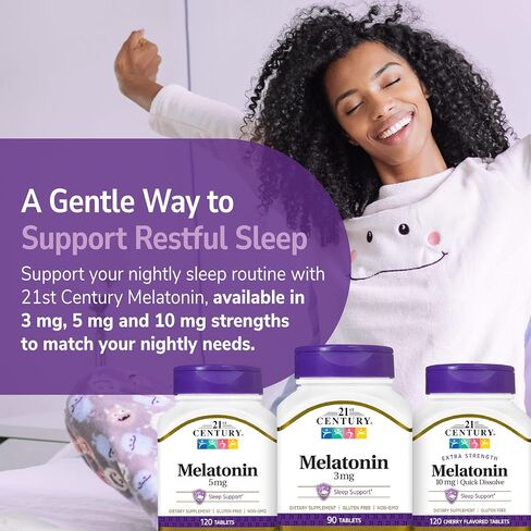 21st Century Melatonin 3 mg Tablets, 200 Count in Saudi Arabia