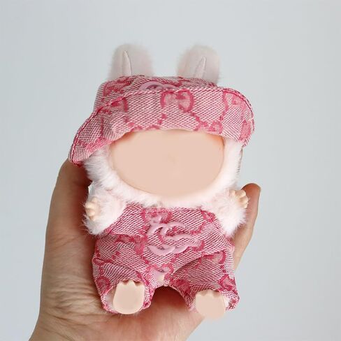 Outfit for Labubu Doll- Fashion Outfit Set with Skirt & Accessories for 6.7-inch Labubu Dolls (Pink, No Doll) in Saudi Arabia