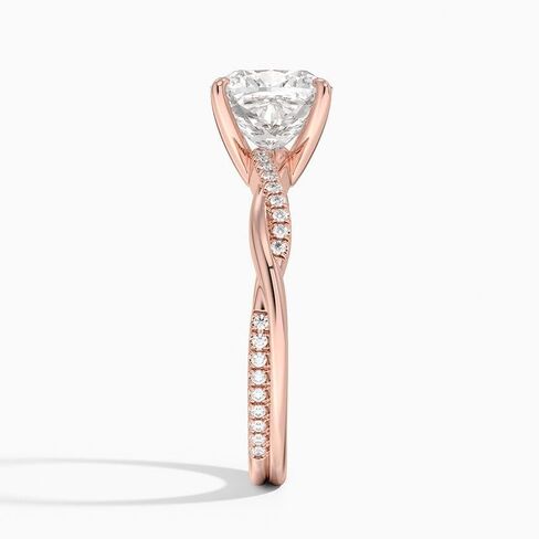 1-5 CT Moissanite الخطوبة خاتم 10K 14K 18K الذهب و 925 Sterling Silver Moissanite Infinity خاتم عيد الميلاد للنساء (الحجر: جولة | 5 قيراط ، أصفر) in Kuwait