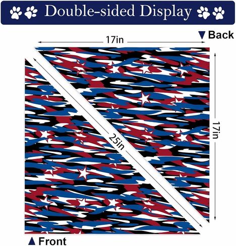 الرابع من يوليو الكلب Bandanas ، 2 حزمة عكسية USA Bandana الوطنية لوي والفتاة ، النسيج المتين قسط ، وشاح أليف العلم الأمريكي للكلاب الصغيرة الكبيرة والكبيرة الإضافية in Kuwait