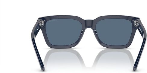 Arnette Men's AN4334 Cold Heart 2.0 Square Sunglasses, Transparent Blue/Clear Orange/Dark Blue, 53 mm in Saudi Arabia