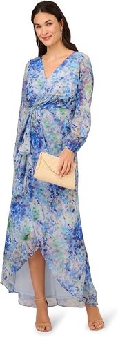 Adrianna Papell Women's Long Printed Gown in Saudi Arabia