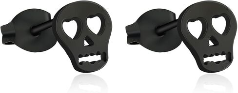 TGNEL Pure Titanium Earrings Bat Earrings Halloween Animal Stud Earrings Cool Trendy Party Hypoallergenic for Men Women Black in Kuwait