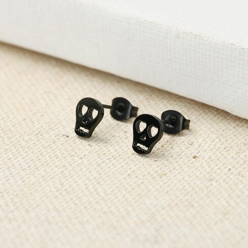 TGNEL Pure Titanium Earrings Bat Earrings Halloween Animal Stud Earrings Cool Trendy Party Hypoallergenic for Men Women Black in Kuwait