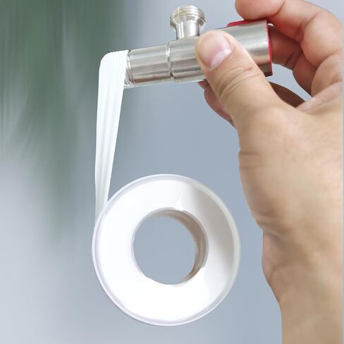 Thread Seal Tape, Pipe Seal Tape, Teflon Tape to Prevent Leaks at Faucet Connections, Pipes, Shower Heads, and Drain Pipes for Water Lines 20m x 18mm in Saudi Arabia
