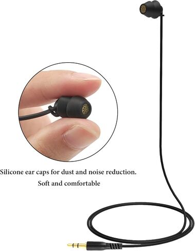 GEEKRIA Sleep Earbuds for Side Sleepers, Wired Stereo to Mono in-Ear Single Earbud, Ultra Soft Lightweight Silicone One Ear Headphone, 3.5mm Headphone Jack Compatible with Android Devices (Black) in Saudi Arabia