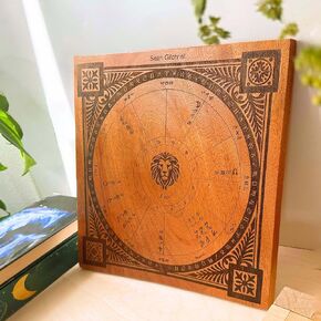 Personalized Astrology Chart Plaque, Custom Wood Engraved Zodiac Signs Star Constellation Transit Chart Board - Gift Idea for Couples Bride, Parent, Family- Birthday, Engagement, Anniversary,Christmas