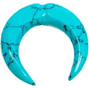 Turquoise Crystal Septum Pincher, 12g-1/2", Custom Sizes Available in Saudi Arabia