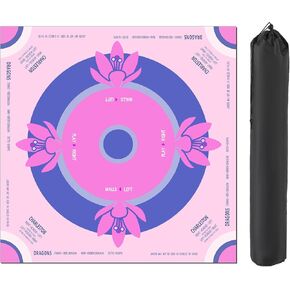 Mahjong Mat,Mah Jongg Mat with Guide Suitable for Beginners,Noise Reduction Non-Slip Mahjong Mat for Table,Suit for Mahjong, Card Games, Board Games, Tile Game, and Dominoes（31.5"X31.5"）