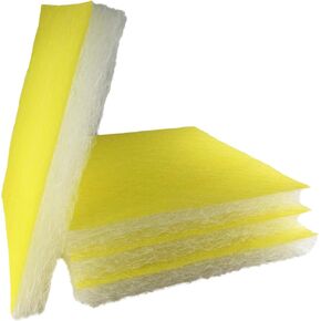wioboy Paint Booth Exhaust Filter Pad, 20.5" x 20.5" (50/case) 22 Gram Heavy Duty Fiberglass Paint Arrestor for Spray Booth