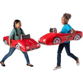 Fun Express Inflatable Car Bopper - Fun & Durable Playtime Toy for Kids - Ideal for Parties Playdates Outdoor Fun & Active Play - Safe Easy to Inflate Perfect for Hours of Entertainment - 1 Piece