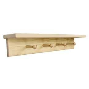 24" Coat Rack With Shelf