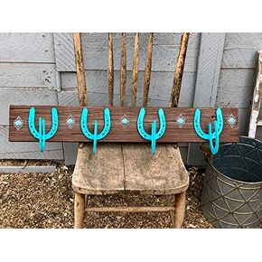 Rustic Horseshoe Coat Rack