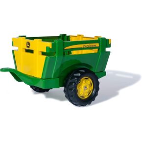 rolly toys John Deere Farm Trailer with Detachable Sides for Pedal Tractor, Youth Ages 3+
