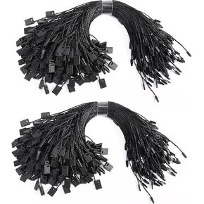 2000pcs شنق العلامة سلسلة أسود 7 "نايلون تعليق العلامة العلامات السحابات ، العلامات تسمية مع سلسلة ، سلسلة للعلام