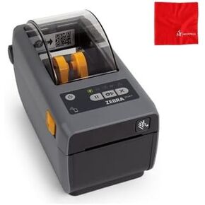 Zebra ZD411 Printer, Direct Thermal, 203DPI, USB, USB Host, Modular Connectivity Slot, BTLE5, EZPL, ZD4A022-D01M00EZ (Zebra ZD410 Replacement) with Cleaning Cloth