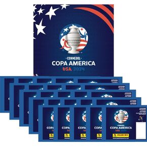 Panini Copa America USA 2024 - Official Sticker Collection - 1 Album and 25 Packs (5 Stickers per Pack), Blue