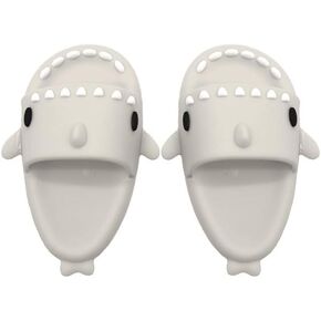 La Clothing Shark Summer Sandals for Dolls - Grey Open-Toe Slippers, Cute Accessories for Photography, Display & Collectors Age Limit 15+(No Dolls)
