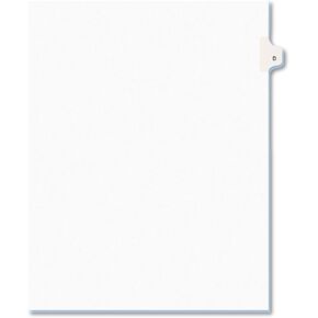 Avery 01404 Exhibit Side Tab Divider, Printed: D, Letter Size, White, 25/Pack