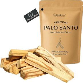 Palo Santo Sticks, Premium Peruvian Palosanto Wood Stick (8, Regular)